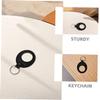 Ipetboom 2pcs Commemorative Coin Set Coin Holder Keychain Coins Holder Keychains for Coin Storage Lucky Holder Coins Chip Keychain Leather Black view 3