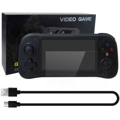 G28 Retro Game Console, 4.3-Inch HD Screen, Built-in 15000 Classic Game, Plug-and-Play, for PSP Handheld Game Console Supports Multiple Simulators, 64G (Black),Updated by Loner