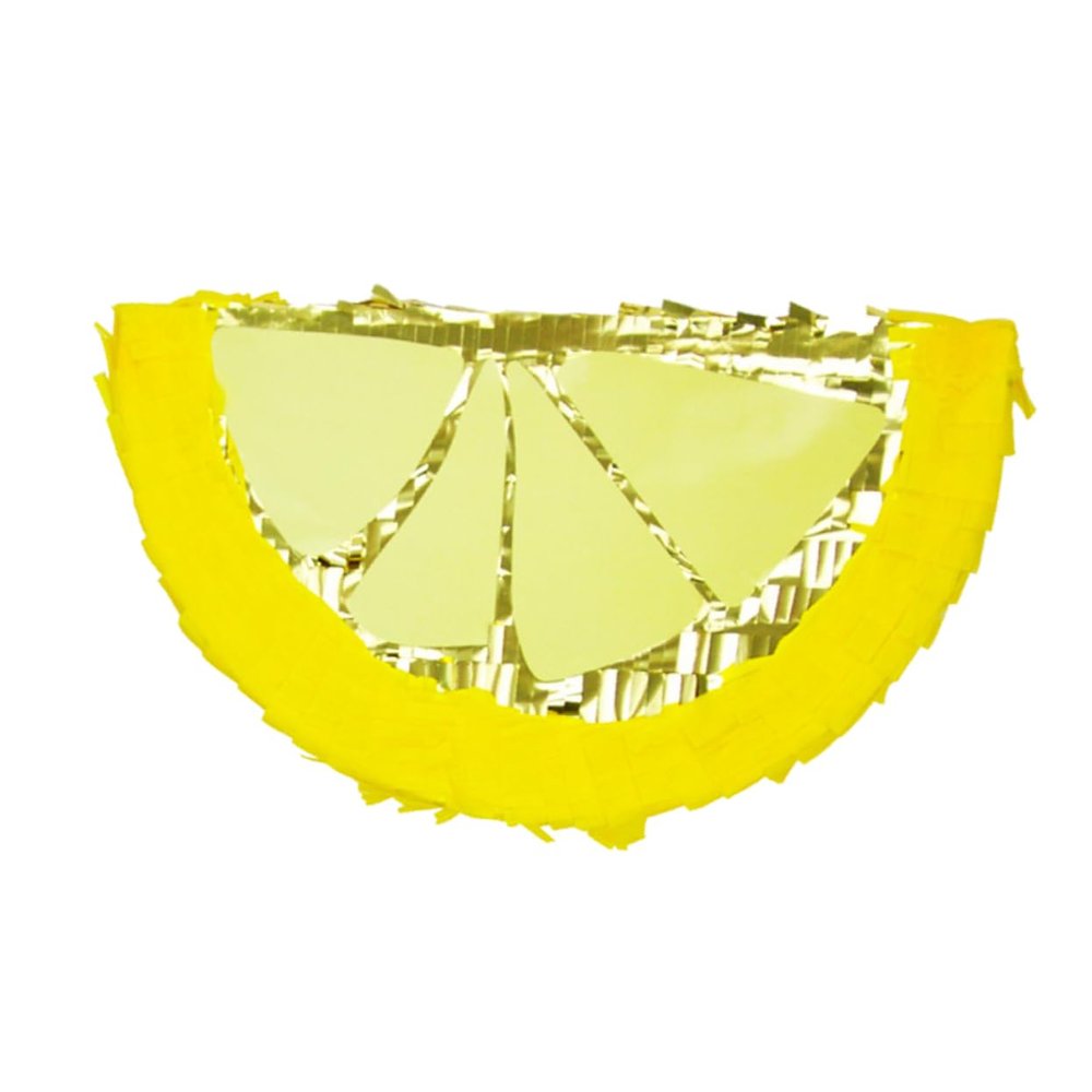 Abaodam Mexican Party Pinata Lemon Shaped Carnival Toy Handmade Birthday Party Supplies Candy Filler Pinata