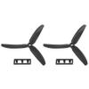 1 Pair 5030 3-Blades Direct Drive Propeller Prop CW/CCW for RC Airplane Aircraft (Black) view 1