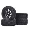 1/10 Rally Tires 12mm Hex Wheels Foam Inserts for Tamiya Wltoys HPI Traxxas Kyosho RC On Road Racing Car 1/16 Tyre(6600051A) view 1