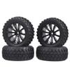 1/10 Rally Tires 12mm Hex Wheels Foam Inserts for Tamiya Wltoys HPI Traxxas Kyosho RC On Road Racing Car 1/16 Tyre(6600051A) view 2