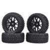 1/10 Rally Tires 12mm Hex Wheels Foam Inserts for Tamiya Wltoys HPI Traxxas Kyosho RC On Road Racing Car 1/16 Tyre(6600051A) view 3