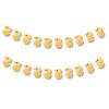 2pcs Duck Birthday Banner, Cute Cartoon Yellow Duck Garland Photo Backdrop Hanging Decor for Themed Birthday Party Supplies Decorations view 1