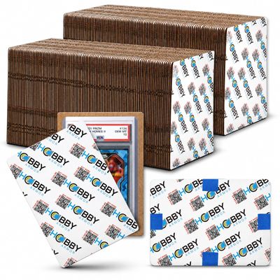 200 Pack Graded Trading Card Shipping Protector by Hobby Armor, 4" x 6" with Rounded Corners, Vibrant Multi-Color Card Protector to Guard Cards from Dings, Premium Cardboard Slab Shipping Supplies