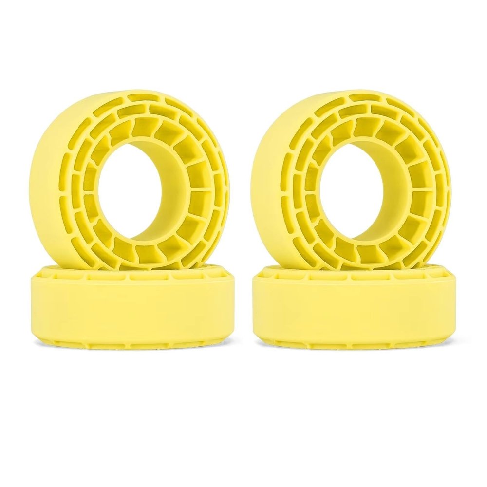 RC Upgrade Parts for 56-58mm*24mm 1.0" Tires 4pcs Silicone Rubber Inserts(Yellow)