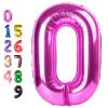 0 Balloon Numbers 40 Inch Big Zero Hot Pink Balloon Numbers for Birthday Decoration, Baloon for 10 20 30 40 100 2026 Graduation Decor Wedding Anniversaries Party view 1