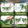 Funbud Remote Control Dinosaur Toy for Kids - Birthday Gifts for Ages 3 4 5 6 7 8 9 10 11 12 Year Old, RC Walking Dino with Roaring Sound & Spray & Light, Interactive Toy for Boys Age 3-12 view 4