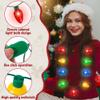 Blowata 100PCS Christmas Necklace, 3 Glow Modes Christmas Accessories with 9 Bulbs, Ugly Sweater Lights Necklaces for Light up Xmas Decorations Xmas Supplies New Year Ugly Sweater Family Party Decor view 3