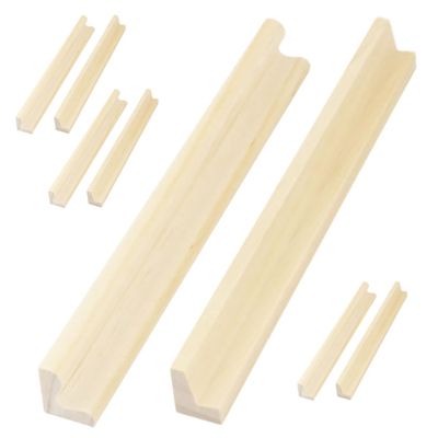 BESTonZON 8pcs Wooden Holder Racks Multi-Function Display Base for Games Elegant Design Easy Assembly Versatile Storage