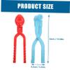 DECHOUS 2pcs Maker Clips for Outdoor Fun Heart Shape Snowman Easy Use for Boys and Girls view 2