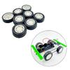 8PCS Toy Car Wheel RC Car Rubber Tire Wheel with Metal Shaft Axles for RC Car Truck Robot DIY Model Car Building Parts (2.5x38mm) view 2
