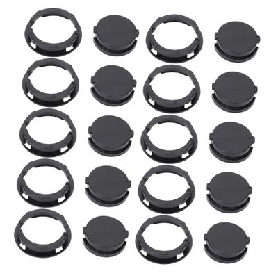 Vaguelly 50 Pack Cash Savings Box Bottom Covers Sturdy Plastic Lids No Tools Needed for Piggy Bank Closure Stoppers