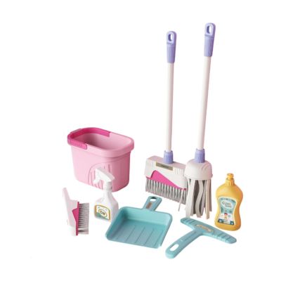RCULWPLP Cleaning Set for Bromine Children and Cleaning Cleaning House Cleaning for Boys Girls , Pink Bucket