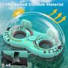 2-Person Inflatable River Tube, Heavy Duty Tube Float for River Pool Lake Beach w/Built-in Cooler & Cup Holders, Ergonomic Backrest, Durable Handles & Grab Rope, 660lb Weight Capacity view 3