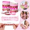 Winrayk 124Pcs Cowgirl Party Favors Hot Pink Birthday Supplies for Girls, Gift Bags Straws Silicone Wristband Mini Hat Keychain Tattoo Sticker, Hot Pink Rodeo Horse Disco Cowgirl Party Favors Supplies view 4