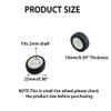 8PCS Toy Car Wheel RC Car Rubber Tire Wheel with Metal Shaft Axles for RC Car Truck Robot DIY Model Car Building Parts (2x25mm) view 3