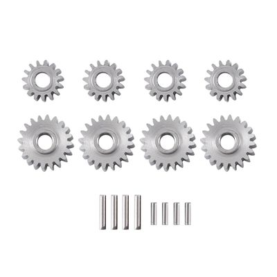 8Pcs Overdrive Steel Portal Axle Gear Set 20T 15T for 1/24 FMS FCX24 RC Crawler Car Upgrade Parts