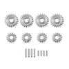8Pcs Overdrive Steel Portal Axle Gear Set 20T 15T for 1/24 FMS FCX24 RC Crawler Car Upgrade Parts view 2