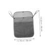 Abaodam 2pcs Baby Stroller Hanging Bags Organizer Linen Fabric Storage Pouches for Infant Travel Mesh Pocket Design for Easy Access view 2