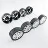 8PCS Toy Car Wheel RC Car Rubber Tire Wheel with Metal Shaft Axles for RC Car Truck Robot DIY Model Car Building Parts (2.5x45mm) view 4