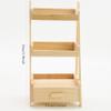 1:12 Scale Dollhouse Miniature mini Furniture Model Storage Cabinet,Round Chair,Wall Cabinet,Dressing Table,Bedside Table bjdob11blythegsc Wooden Model (Shelves) view 2