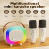 Mini Karaoke Machine Speaker for Kids Adults, Portable Bluetooth with 1 Wireless Microphones, Children's Day Birthday Gift Ideas for Toys for Teens Boys and Girls Aged 4, 5, 6, 7, 8, 9, 10, 11, 12+ view 2