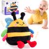 hahaland Baby Toy for 6 + 12 18 Months  Crawling Musical Dancing Bouncing Learning Bee Plush, Interactive Tummy Time Toy for 1 2 3 Year Old Boys Girls view 1
