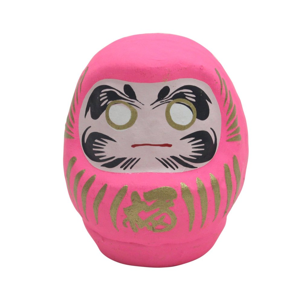 (Castle Enterprise) Japanese Lucky Lucky Dharma Pink (Length 2.3 inches (5.8 cm)