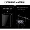 Acrylic Display Case for Collectibles, Action Figures and Jewelry, 55x55x65cm/22x22x26in, 3mm Thick Clear Dustproof Showcase Box with Matt Black Base, Easy Assembly, Shatter-Resistant Design view 3
