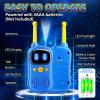 Astronaut Walkie Talkies, 3000 FT Talk Range, Robots Toys for Kids 2Pack, Space Toys Birthday Gifts for 3 4 5 6 7 8 9 10 Year Old, Voice Interactive Gift for Boys & Girls,Top With Handheld Flashlight. view 3
