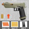 Shell Ejecting Toy Gun, Semi-Automatic Kids Toy Pistol with Ejecting Shells, Soft Bullet Toy Guns for Boys 8-12, Outdoor Shooting Games Educational Model view 2