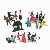 Shadow Puppet Theater Glitter Felt Classic Fairy Tale Silhouette Set, DIY Storytelling Hand Puppets, Fable Shadow Play Kit for Creative Family Fun & Imaginative Play Decoration view 1