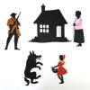 Shadow Puppet Theater Glitter Felt Classic Fairy Tale Silhouette Set, DIY Storytelling Hand Puppets, Fable Shadow Play Kit for Creative Family Fun & Imaginative Play Decoration view 3