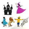 Shadow Puppet Theater Glitter Felt Classic Fairy Tale Silhouette Set, DIY Storytelling Hand Puppets, Fable Shadow Play Kit for Creative Family Fun & Imaginative Play Decoration view 4