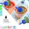 12Pcs Sponge Paint Brushes for Painting, EVA Stamp Sponge Roller Paint Brushes Early Learning Painting Tools Arts Craft for Toddlers Kids view 4