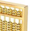 Akozon Mini Brass Abacus, 9 Gears Chinese Math Calculating Tool, Ideal for Kids, Adults and Abacus Collection, 1.5-inch view 2