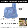 Kids Water Table Cover for Step2 Pump & Splash Discovery Pond Water Table, Outdoor UV, Fade-resistant, Wind and Dust Protection Toddlers Water Activity Table Cover(Blue) view 2