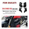 ZANGNI Motorbike Cowls Winglet Aerodynamic Wing Deflector Spoiler for for st&reet fi&ghter V4 V4S V2 V4S Motorcycle Fairing Side 2020 2021 2022 2023 view 2
