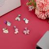 Mikovivi 6 Pairs Colorful Clip on Drop Earrings Set, Resin No Pierced Design Kids Child Dangle Earrings Cute Butterfly Ear Clips for Children Toddler Party Daily Wearing Princess Jewelry view 3