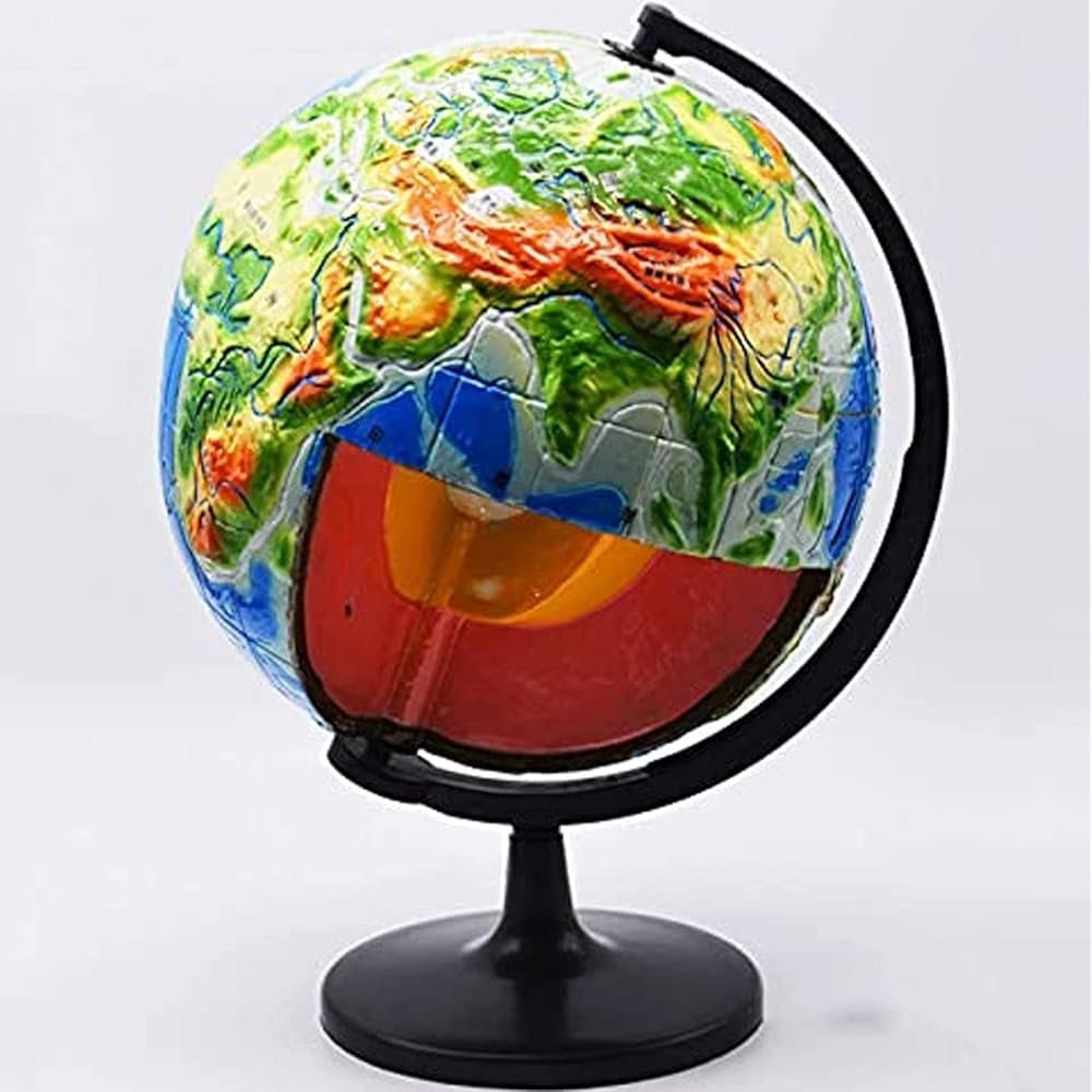 Wrobelax Earth Structure Model, Earth Internal Structural Model, Terrain Crustal Movement Structure Terrain Changing Plate Structure Teaching Aids for Middle School Students