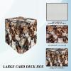 BFDHGQZC Cats Kittens Card Commander Deck Box for Trading Cards Storage Box with Strong Magnet Magic Premium Gathering Deck Box Cover for TCG CCG Magic Card view 3