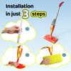 Xlife Kids Spray Mop Set - Montessori Toy for Ages 4-8 Real Water Sprayer & Sweeper Combo, Pretend Play Housekeeping Kit, Washable Pads (Red) view 4