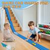 Flex Track 15 Ft Starter Set, Flexible Race Car Ramp Track for Ages 3 & Up with Suction Cups Compatible with Diecast 1/64th Cars view 2
