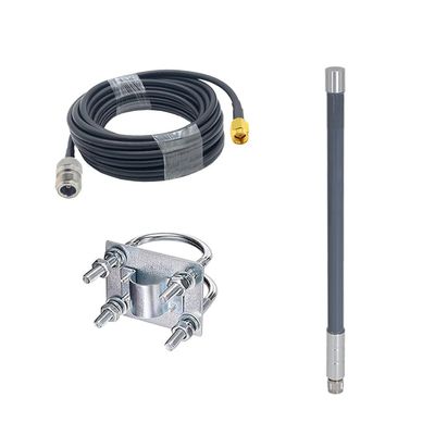 915MHz Lora Antenna 5.8dBi 3DFB Low Loss Cable for Meshtastic Nebra Bobcat 300 Cal-Chip RAK V2 Syncrobit SenseCAP M1 Helium HNT Miner Hotspot Gateway (Gray, 45CM)