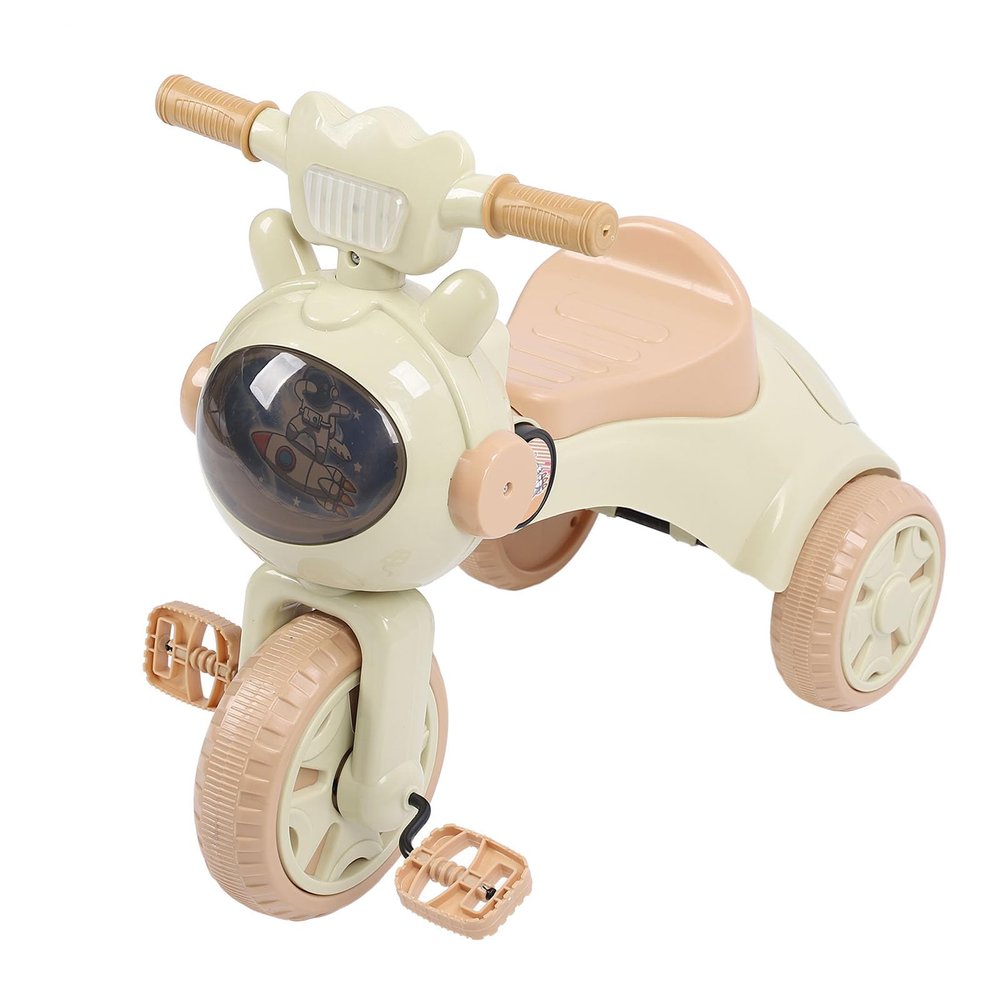 Toddler Tricycle, Foldable Toddler Kids Trike Electric Tricycle with Music Light for 1 to 4 Years Old