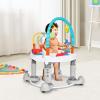 INFANS Baby Bouncer Activity Center, 5 in 1 Toddler Bouncing Activity Saucer Playtime Mat Activity Table with 360Rotating Seat, 3 Adjustable Height, Foldable Exersaucer Learning Walker (Light Grey) view 3