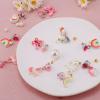 Mikovivi 6 Pairs Colorful Clip on Drop Earrings Set, Resin No Pierced Design Kids Child Dangle Earrings Cute Butterfly Ear Clips for Children Toddler Party Daily Wearing Princess Jewelry view 3