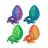 Flavery 4 Pack 3D Printed Dragon Egg - Mini Eggs with Dragon Inside, Cute Classroom Prizes, Party Favors, Surprise Gift for Birthday, Easter, Christmas, Cool Figurine Decor for Kids and Adults (4A1) view 1