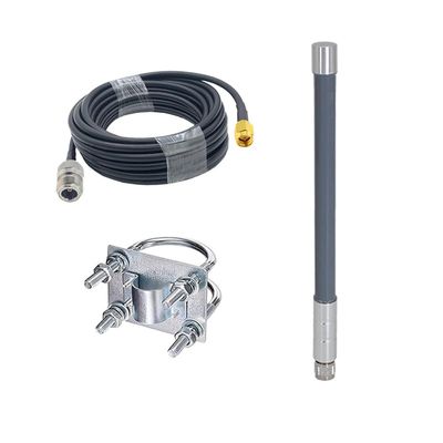 915MHz Lora Antenna 5.8dBi 3DFB Low Loss Cable for Meshtastic Nebra Bobcat 300 Cal-Chip RAK V2 Syncrobit SenseCAP M1 Helium HNT Miner Hotspot Gateway (Gray, 35CM)